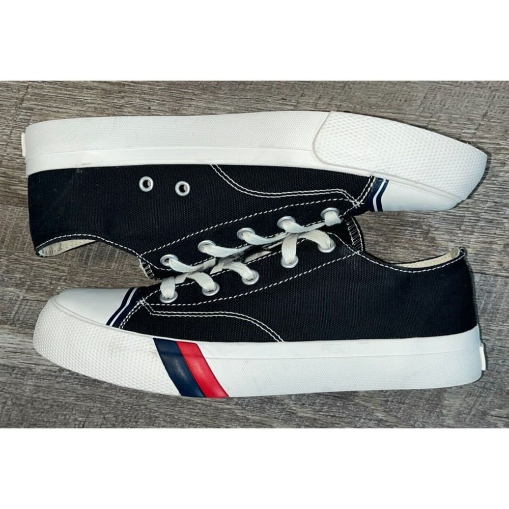 Pro Keds Women's Size 4 Royal Lo Casual Low Top Sneakers Black Fabric Lace Up